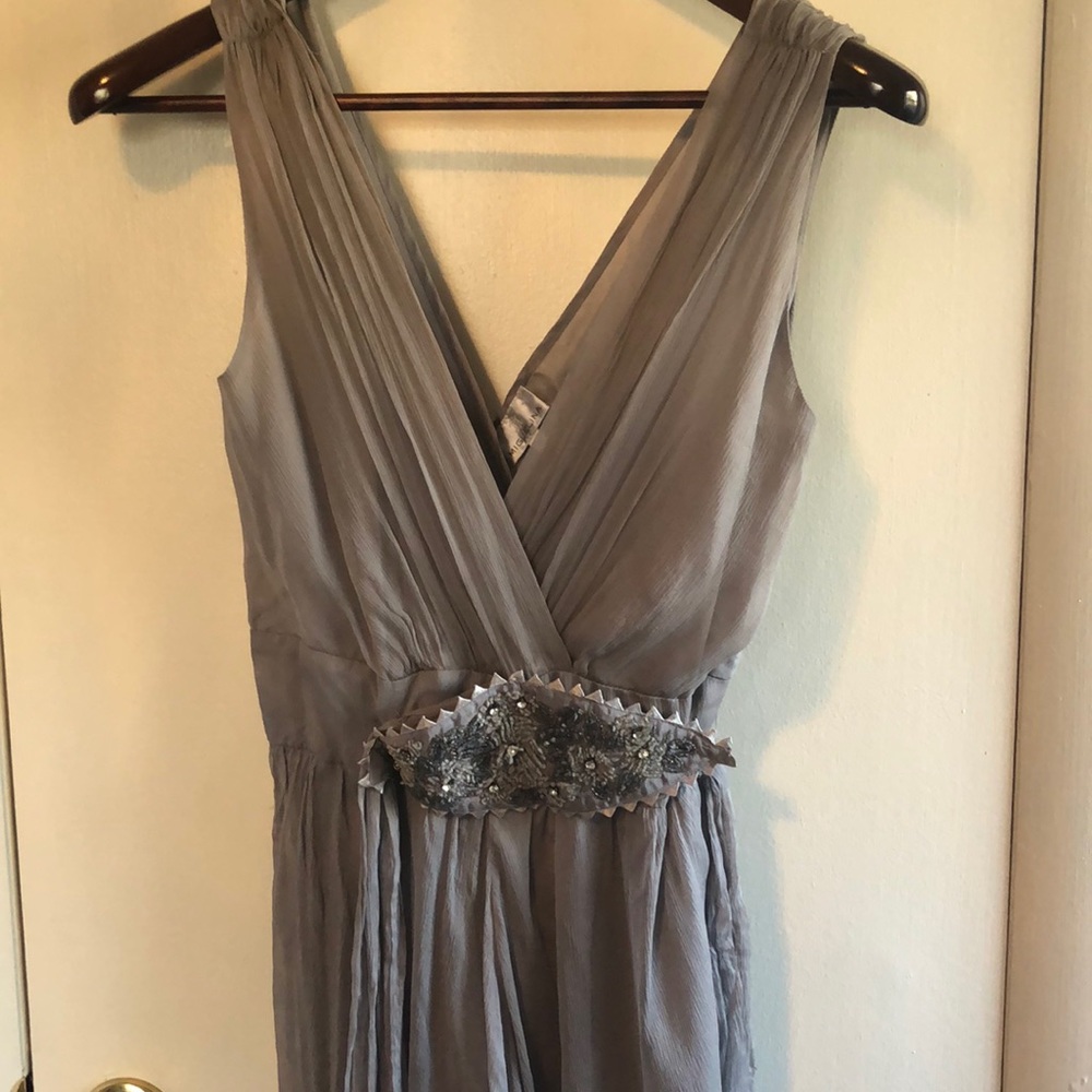 Miguelina Chakra Crinkle 100% Silk Chiffon Dress